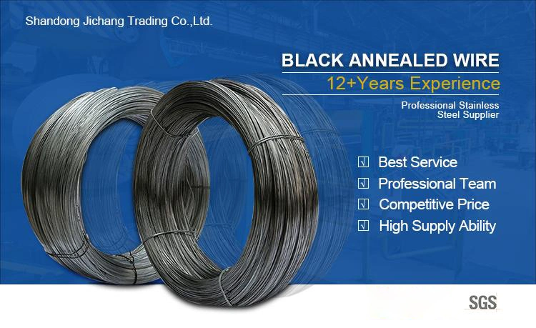 Bwg Soft Black Annealed Iron Metal Carbon Steel Binding Tie Wire Rope